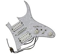 Golpeador con Pastillas HSH Guitarra Precableada Golpeador Pastillas Humbucker Alnico 5 Pastillas Conjunto De Arnés De Soldadura