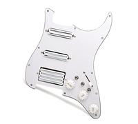 Golpeador con Pastillas SSH High Output Loaded Prewired Scratchplate Coil Splitting 2 Mini Humbucker Para Piezas De Guitarra Eléctrica