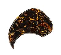 Golpeador con patrón de pasta amarilla para guitarras acústicas, placa protectora autoadhesiva para guitarras