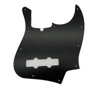 Golpeador de bajo de Jazz anodizado de aluminio de 10 orificios for placa rascadora de guitarra estilo J Bass estándar americano de 4 cuerdas(Schwarz)