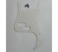 Golpeador de bajo KAISH de 13 orificios transparente estilo P Bass con placa de rayado PB
