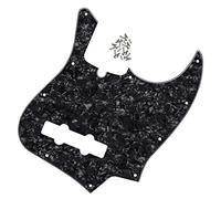 Golpeador De Bajo Para Guitarra Eléctrica, Placa Para Rascar, Golpeador De Guitarra, 4 Cuerdas Para Accesorios De Bajo De 10 Agujeros Piezas de Guitarra Eléctrica (Color : Black 4Ply)