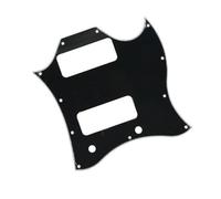 Golpeador de cara completa para guitarra SG estándar de 3 capas con orificio para pastilla P90 color negro Placa Rascar Para Guitarra