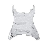 Golpeador De Golpeador Humbucker Golpeador De Guitarra Eléctrica ST Panel Doble Individual Con Línea De Recogida Para Formar Un Juego Completo De Golpeadores(White)
