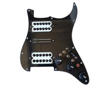 Golpeador De Golpeador Humbucker Precableado Cargado ST Pickguard HSH Humbucker Blanco Pastillas Alnico V Set Interruptor De División De Bobina Para Guitarra Eléctrica ST(A)