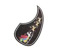 Golpeador De Guitarra Acrílico Con Incrustaciones De Madera De Rosa, Pegatina Antiarañazos Para Guitarra Acústica Popular De 40-43 Pulgadas (Color : 13)