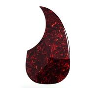 Golpeador de guitarra acústica, carcasa de tigre café para Martin D45, placa autoadhesiva de 2 mm, forma de lágrima, ajuste universal para guitarras de 40 a 41 pulgadas, piezas de repuesto de guitarra