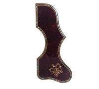 Golpeador de guitarra acústica con incrustaciones de concha de abulón para guitarras acústicas Gibson J200, SJ200 o 40-43 pulgadas, hecho a mano, diseño de corona y rosa amarilla, fácil instalación