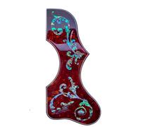 Golpeador de guitarra acústica con incrustaciones de flores, placa autoadhesiva antiarañazos para guitarra acústica Gibson J200 SJ200 (B)