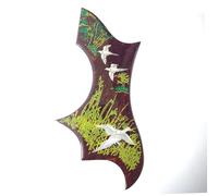 Golpeador De Guitarra Acústica De 2,0 Mm De Grosor Con Incrustaciones De Carcasa Adhesivo Negro Para Piezas De Repuesto De Guitarra Acústica