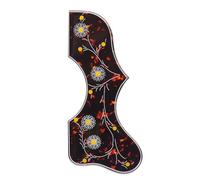 Golpeador de guitarra acústica engrosado, 2 mm, placa autoadhesiva para guitarra estilo J200 SJ200, piezas de repuesto (marrón)