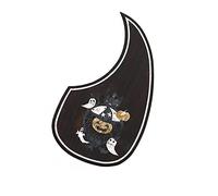 Golpeador de Guitarra acústica Golpeador De Guitarra De Madera Maciza Con Incrustaciones De Hermoso Patrón Con Respaldo Adhesivo Para Principiantes De Guitarra Acústica (Color : 04)