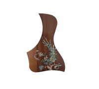 Golpeador De Guitarra Acustica Golpeador De Guitarra Folk Con Forma De Pájaro Y Incrustaciones De Concha Base De Palisandro Y Ébano Adhesivo De Doble Cara(A)