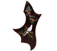 Golpeador de guitarra acústica para guitarras de 38 a 41 pulgadas, compatible con Gibson Jumbo Body Dove Design, 2.0 mm de grosor, autoadhesivo, resistente a los arañazos, estilo vintage (tortuga