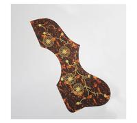 Golpeador De Guitarra Acústica Popular, Placa Antiarañazos Con Patrón De Flores, 1mm, 2 Uds.