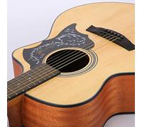 Golpeador de Guitarra Acústica, Protector Decorativo Floral con Pájaros, Tamaño 100-110 cm para Clases de Instrumentos, Lecciones y Proyectos Bricolaje