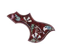 Golpeador de Guitarra colibrí, 10 Unidades, Protectores de Púas de Guitarra Acústica y Clásica Autoadhesivos, Flor de Abulón con Incrustaciones