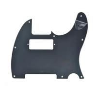 Golpeador de guitarra con orificio para mini pastilla humbucker para Telecaster/guitarra Placa Rascar Para Guitarra(Matte Black)