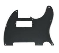 Golpeador de guitarra con orificio para mini pastilla humbucker para Telecaster/guitarra Placa Rascar Para Guitarra(Black 3-layer)