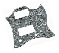 Golpeador de guitarra con protección contra rayones para SG Standard Full Face Zebra Stripe con tornillos Placa Rascar Para Guitarra