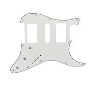 Golpeador De Guitarra De 11 Agujeros HSH Scratch Plate 3ply Con Protector De Papel De Aluminio Para Piezas De Guitarra Eléctrica for For ST Piezas de Guitarra Eléctrica (Color : 03)
