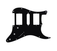 Golpeador De Guitarra De 11 Agujeros HSH Scratch Plate 3ply Con Protector De Papel De Aluminio Para Piezas De Guitarra Eléctrica for For ST Piezas de Guitarra Eléctrica (Color : 01)