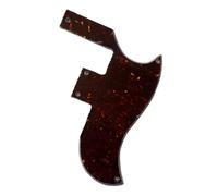 Golpeador de guitarra de 4 capas para guitarra SG Placa Rascar Para Guitarra(Brown tortoise)