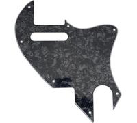 Golpeador De Guitarra De 4 Capas Perla Negra 7 Agujeros Para Híbrido Con Agujero F Para Guitarra Eléctrica Estilo TL Pastilla De Bobina Única Juego de Guitarra Pickguard(4Ply3)