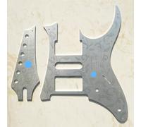 Golpeador de guitarra de aluminio y placa de cabezal para guitarra Ibanez Jem 10th Anniversary - Placa de metal grabada para guitarras RG/Jem, piezas de actualización de guitarra personalizadas