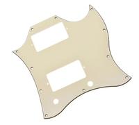 Golpeador De Guitarra De Cara Completa Para SG Standard Guard Light Beige Con Tornillos Placa Rascar Para Guitarra