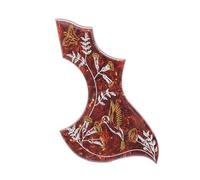 Golpeador De Guitarra De Celuloide Decorativo Con Diseño De Flores Y Resina Epoxi De Cristal Placa Antirayaduras Para Guitarra Acústica Folk(2)