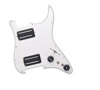Golpeador De Guitarra Eléctrica Con División De Bobina HH, Dos Hojas De Alta Salida-15K Con Dos Humbucker Cargados, Placa Rascadora Precableada