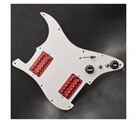 Golpeador De Guitarra Eléctrica Con HH Humbucker Coil Splitting Pickguard Loaded Prewired Scratchplate Piezas de Repuesto de Guitarra (Color : 06)