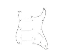 Golpeador de guitarra eléctrica de 3 capas con 11 agujeros, antiarañazos, protector de placa de perlas para accesorios de guitarra eléctrica ST SQ
