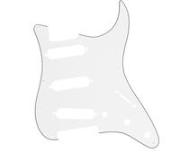 Golpeador De Guitarra Eléctrica Estilo Moderno Estándar Del Golpeador De La Guitarra Eléctrica ST Agujero Del Profesional 11 SSS(3Ply White)