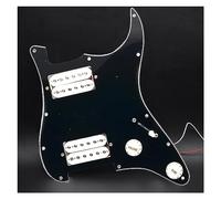 Golpeador De Guitarra Eléctrica HH Y Conjunto De Placa De Rascado Precableada Con Dos Humbucker Negros (Color : 03)