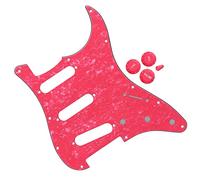 Golpeador de Guitarra Eléctrica Piezas de guitarra Golpeador SSS de 11 orificios y perillas de volumen de tono Consejos de interruptor de 5 vías para guitarra de estilo moderno for For ST (Color : Pi