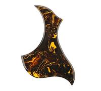 Golpeador de guitarra eléctrica, placa de arañazos para guitarra, patrón amarillo, protector protector con textura de PVC, placa frontal para guitarra