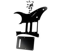 Golpeador de guitarra eléctrica, placa de arañazos para guitarra, protector protector de metal, textura metálica, placa frontal para guitarra