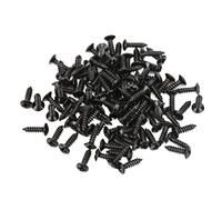 Golpeador De Guitarra Eléctrica Placas Traseras Tornillos De Montaje Tornillo De Placa De Cubierta De Bajo De Guitarra Eléctrica Paquete De 100(black)