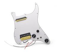 Golpeador de Guitarra eléctrica precableado Panel De Pastilla Doble para Guitarra Eléctrica ST Pastilla Magnética Alnico5 Que Se Puede Cambiar A Un Solo Interruptor Basculante(2)
