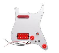 Golpeador de Guitarra eléctrica precableado Panel De Pastilla Doble para Guitarra Eléctrica ST Pastilla Magnética Alnico5 Que Se Puede Cambiar A Un Solo Interruptor Basculante(4)