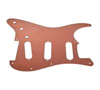 Golpeador De Guitarra Eléctrica, Protector De Aleación De Aluminio, Tablero De Raspado, Cubierta De Panel De Placa Frontal, Accesorios De Instrumentos Para Guitarra Eléctrica(bronce rojo)