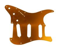 Golpeador De Guitarra Eléctrica Protector De Aleación De Aluminio Tablero De Raspado Panel De Placa Frontal(Gold B)