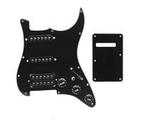 Golpeador De Guitarra Eléctrica SSH Con Cableado De Un Solo Corte Cargado Precableado De Doble Bobina Para Guitarra PickGuard Scratchplate (Color : Bk)