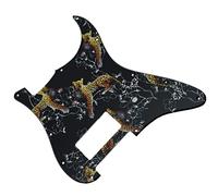 Golpeador de Guitarra Eléctrica Una Placa De Raspado De Golpeador De Guitarra De Plástico Humbucker Se Adapta A for FD/para For ST Guitarra Eléctrica (Color : 02)