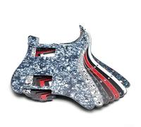 Golpeador de guitarra esencial para modelos ST, placa Humbucker de 3 capas para entusiastas de la música (perla negra)