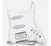 Golpeador de guitarra HSS precableado para guitarra eléctrica Fender Strat-Style, Humbucker y juego de pastilla de bobina única con interruptores divididos de bobina, selector de 5 vías y controles