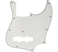 Golpeador de guitarra para Fender de Estados Unidos/México, 5 cuerdas, estilo bajo jazz, placa para rascar (3 capas, blanco)