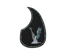 Golpeador De Guitarra Para Principiantes 1 Protector De Púas Para Guitarra Acústica Folclórica Adhesivo Para Púas Superior Accesorios Para Guitarra Acústica Madera De Rosa(G0560)